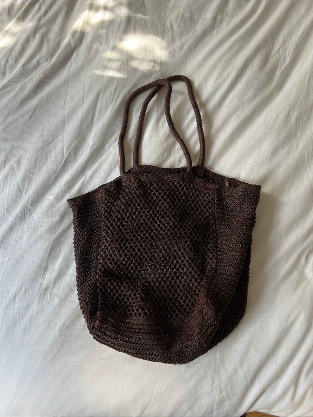 Brown Raffia Tote Bag (from Spain!)